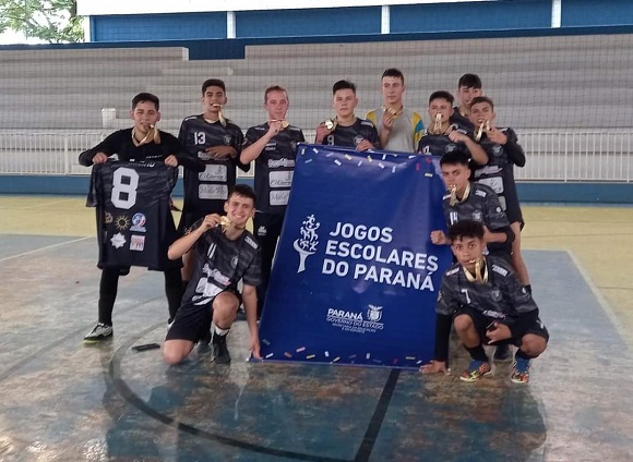 Colégio Cívico-Militar de Rio Negro conquista Ouro no Futsal dos Jogos Escolares do Paraná